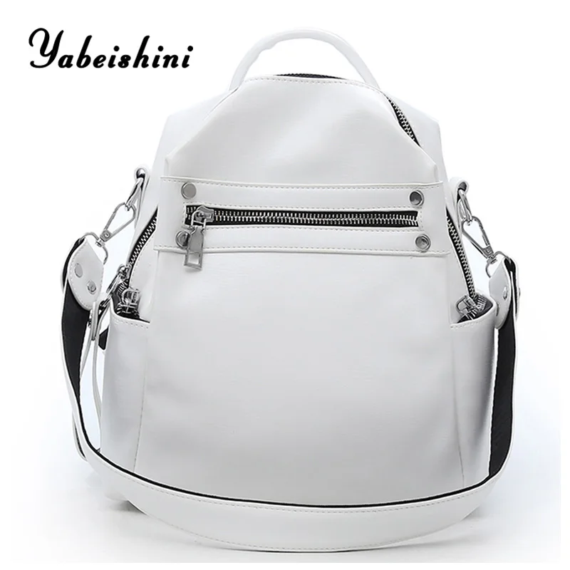 

high quality women Leather Backpack travel backpack Mochila Feminina Ladie school bags for teenage girls Shoulder Bags sac a dos