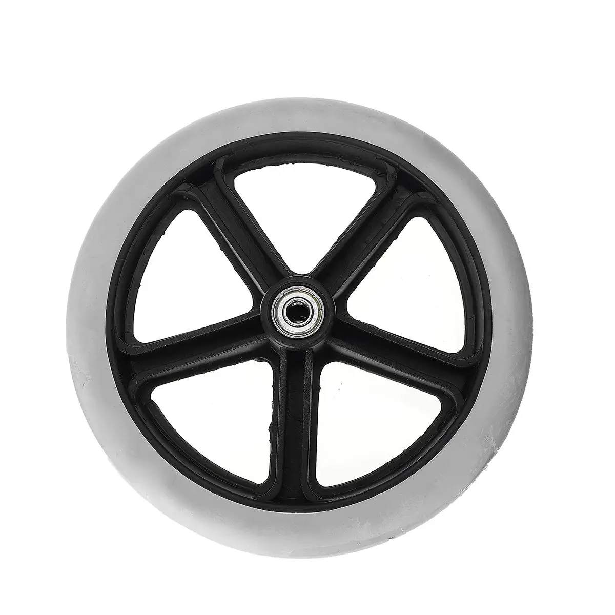 8" Wheelchair 200mm Casters Small Cart Rollers Chair Wheels Accessories Grey Rubber Non Marking Wheel Replace | Обустройство дома