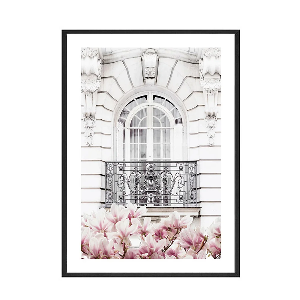 Modern-Fashion-Girl-Picture-Home-Decor-Nordic-Pink-Flower-Style-Wall-Art-Black-White-Posters-and (11)