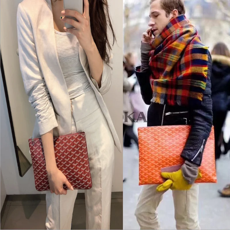 Goyard de cuero embrague de cuero genuino mujer 2021 de mujer rebelde bolso clásico de moda gran oferta perro De | - AliExpress