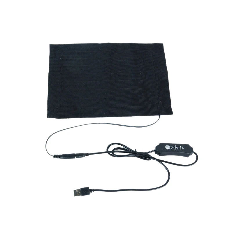 5V 2A USB Electric Heating Pad Heated Sheet Adjustable Temperature Pet Heating Pad for Cloth Jacket Waist Warmer Tablet