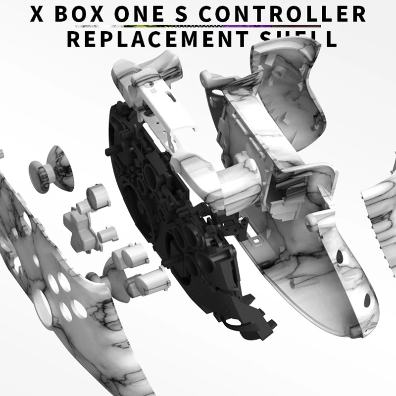 ARRKEO мраморный гидро окунутый На Заказ Замена мод комплект кнопки оболочки чехол Аксессуары для Xbox One S беспроводной контроллер