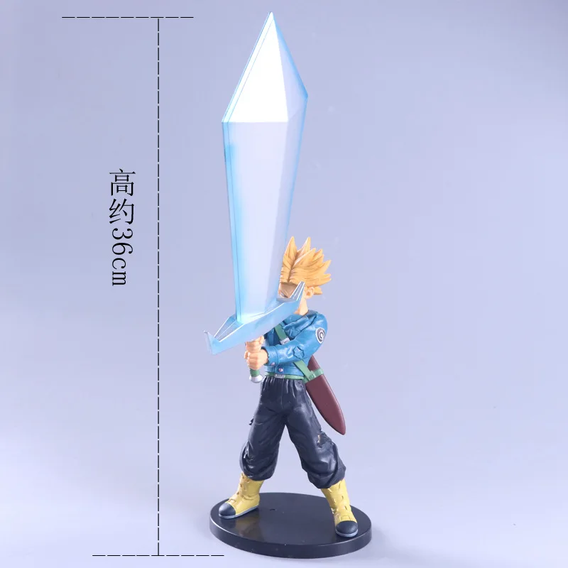 

Wansheng Anime Garage Kit Model qlz Super Saiyan People Trunks Hope Sword of PVC Box Decoration