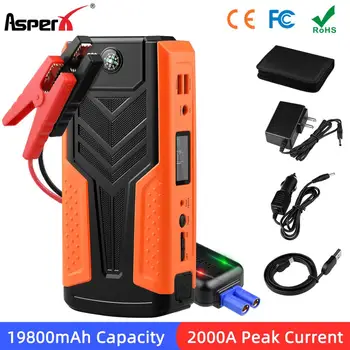 

AsperX New Arrival 19800mAh Car Jump Starter Fast Charging Car Booster Auto Buster Power Bank Starting Device 12V