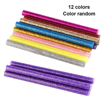 

60pcs Glitter Adhesive Repair Heating Glue Sticks DIY Crafts High Viscosity Art Hot Melt Mix Color Professional Painting Tool