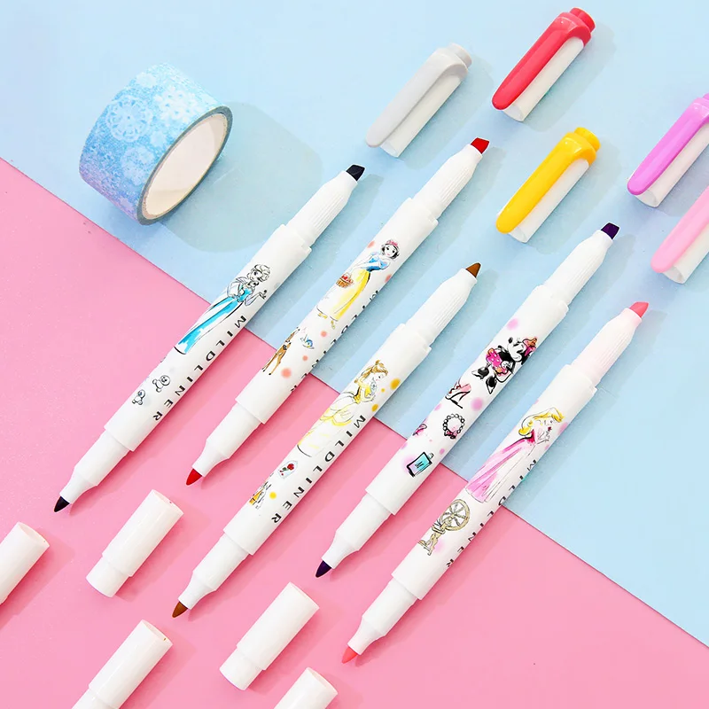 Новая японская Зебра Хромая принцесса 2nd Mildliner маркер ручка хайлайтер Скрапбукинг цветные ручки, кавайные канцелярские принадлежности