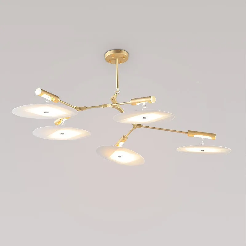 

Modern Led Chandeliers Metal Gold Indoor Lighting For Living Room scandinavian