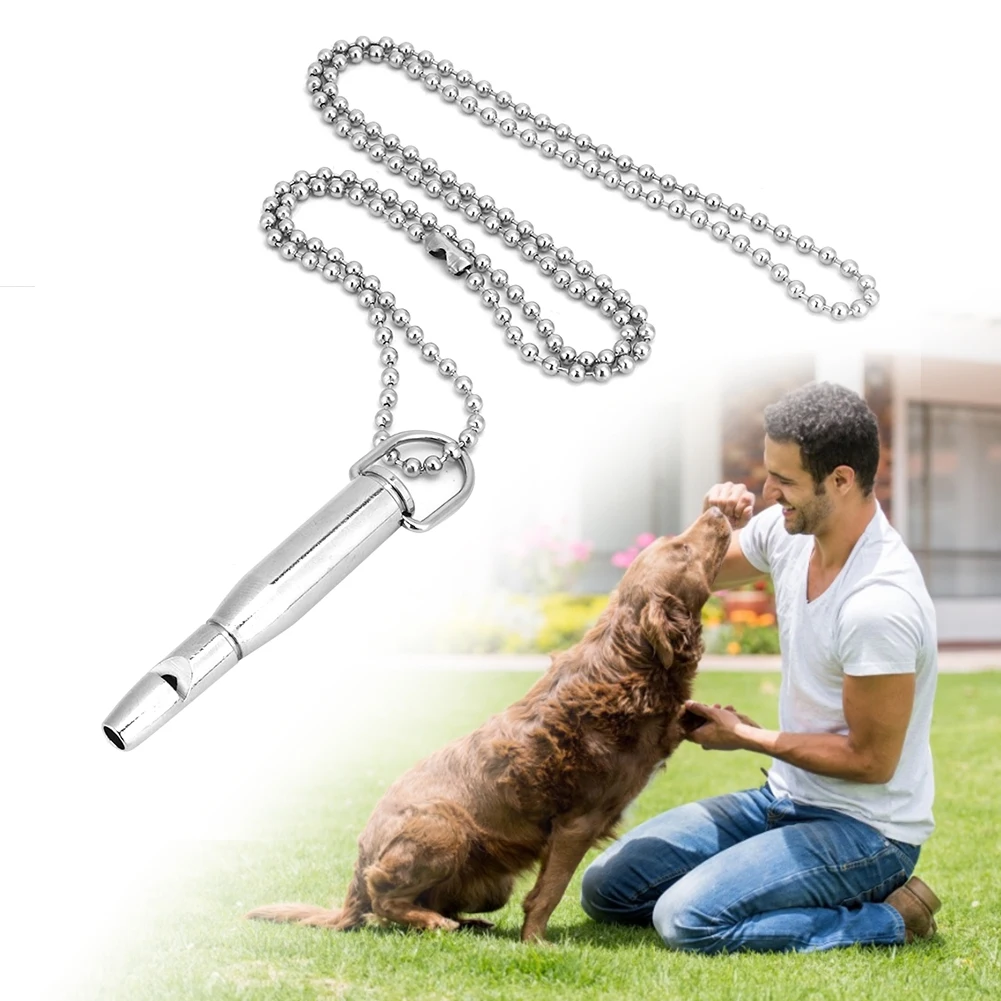 Whistle Keychain Ultrasonic Barking-Flute Pet-Dog Metal-Stop Dog-Training Obedience
