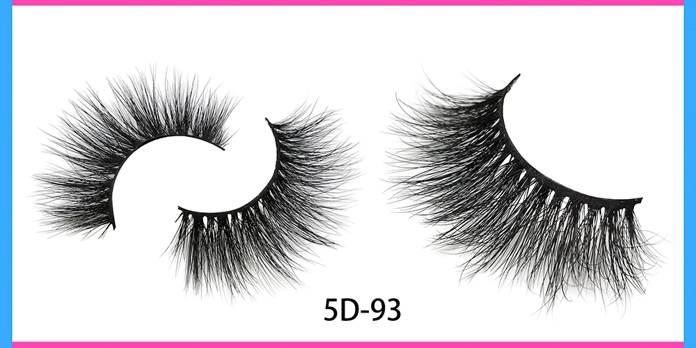 Golden Unwinding 5D-36 Mink False Eyelashes 8-25mm Full Strip Lashes Handmade Cruelty Free High Quality 3D Mink Lash