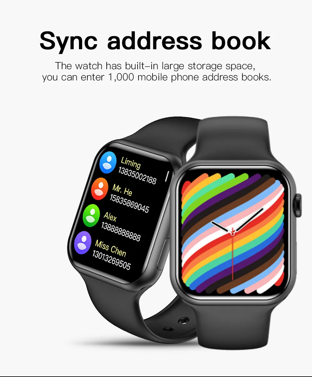 Iwo 14 U Watch 7 Series 7 Smart Watch 2021 Heart Rate Ecg Games Bluetooth Call Smartwatch Men Women Temperature Pk W27 W37 Pro