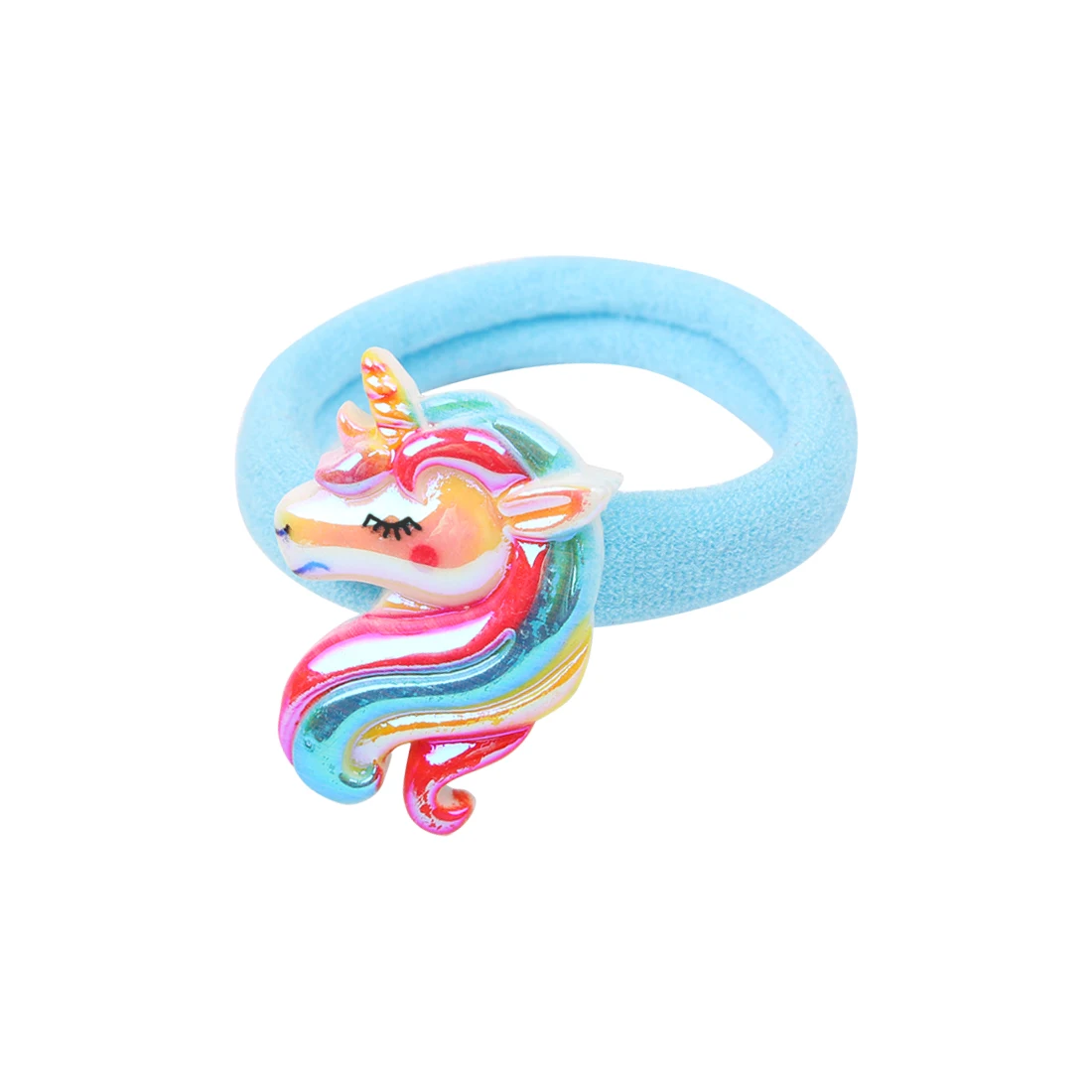 12 шт./компл. для девочек «Unicorn Hair с рисунком «галстук-бабочка» прeкрaснoe дeтскoe хвост держатель Глянцевая блестящая Радуга единороги дети резинки для волос
