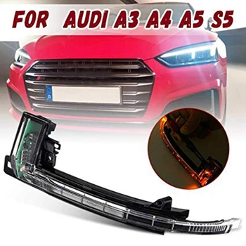 

Car Rearview Mirror Turn Signal Indicator Light For-Audi A4 A5 8K B8 A3 S5 2009-2016