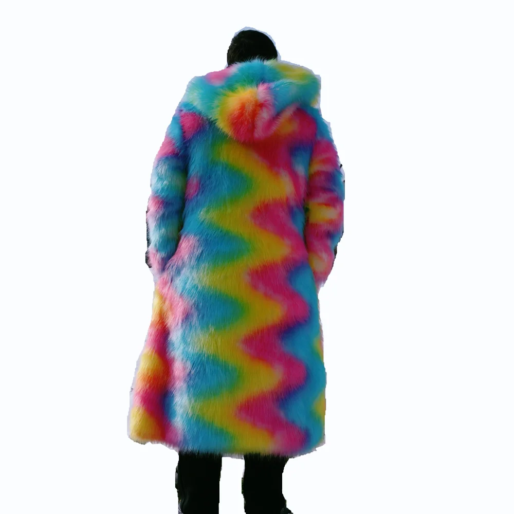 Rainbow fuzzy jacket Clearance