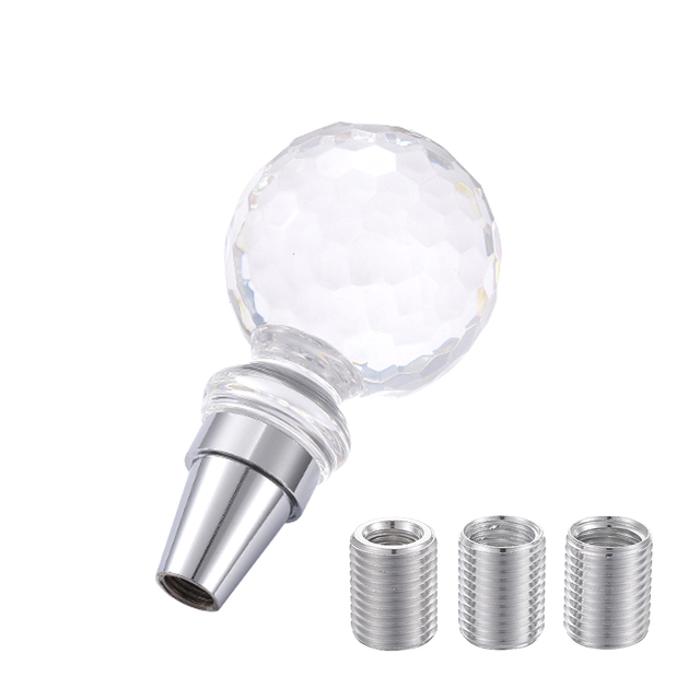 Diamond Style Automatic Shift Knob Acrylic Manual Transmission Car Gear Stick Shifter Lever Shift Handle