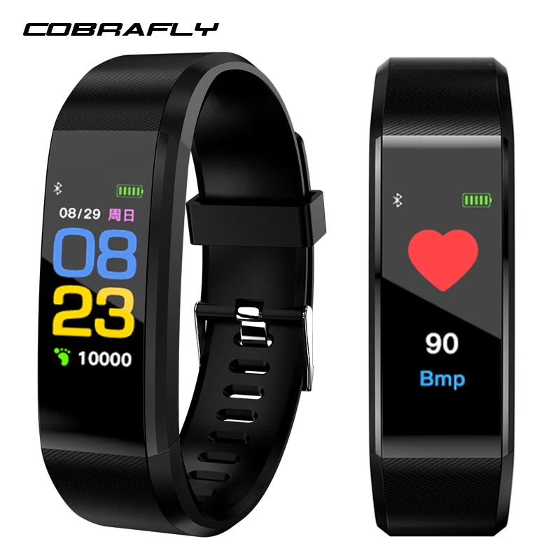 фитнес браслет с измерением давления Cobrafly 115 plus смарт здоровья умный шагомер часы