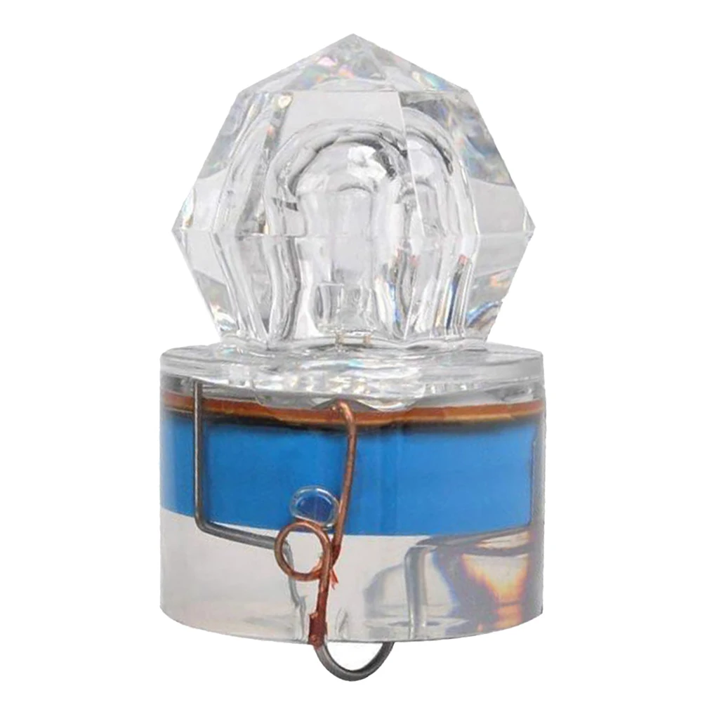 LED Deep Drop Flashing Light Auto-On/Off Underwater Fishing Baits Squid Strobe