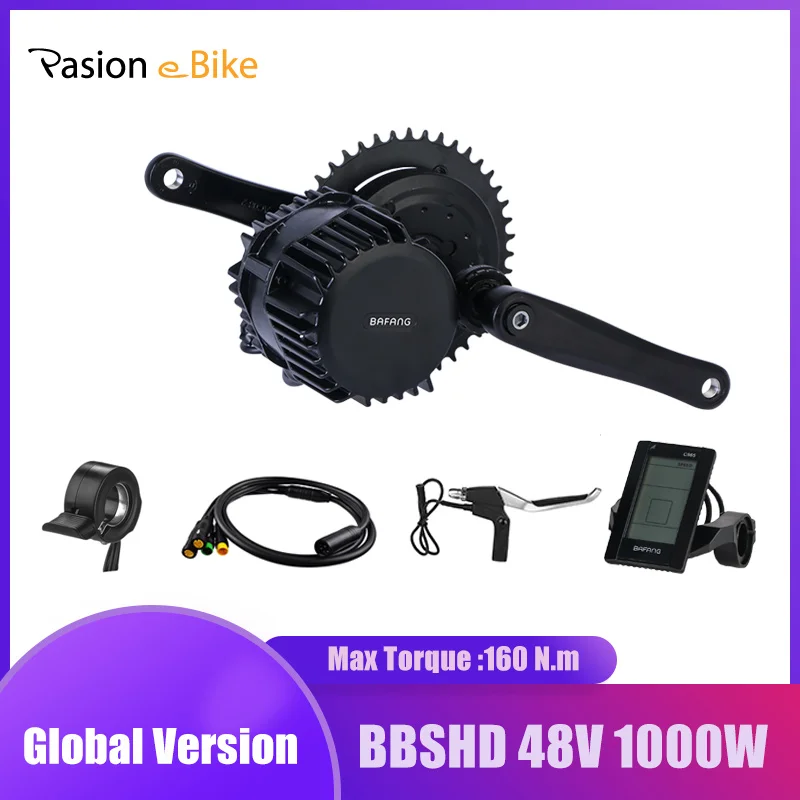 On Sale48V 1000W 8Fun Bafang BBSHD BBS03 Mid Drive Motor Kit central drive