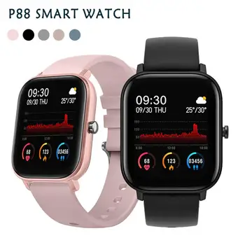 

2020 New P88 multi-sport smart watch 1.4 inch rate meter full touch screen waterproof sports watch best gift