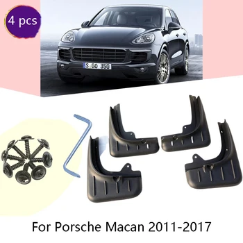 

Set of 4 car Front and Rear Splash Guard Mud Flaps mudguards fender For Porsche Cayenne 2011-2017 car Accessories