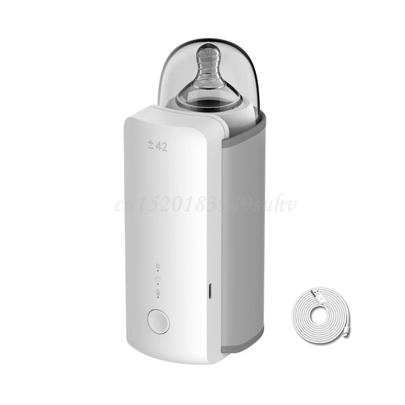 USB Перезаряжаемый 42 °C дорожный нагреватель для детских бутылочек молока чая сока