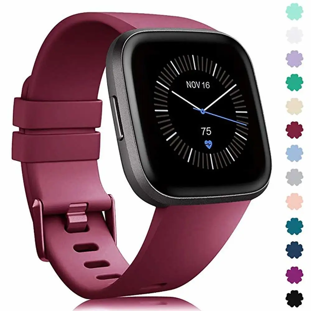 Мягкая силиконовая лента для оригинальный Fitbit Versa 2 smart watch Sport Браслет для Fitbit Versa lite Водонепроницаемый ремешок на запястье