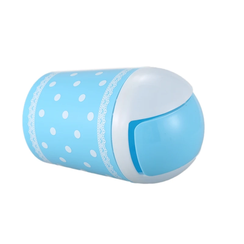 Promotion! Plastic Mini Trash Basket Garbage Can Bin Desktop Wastebasket Workshop Exquisite color: blue
