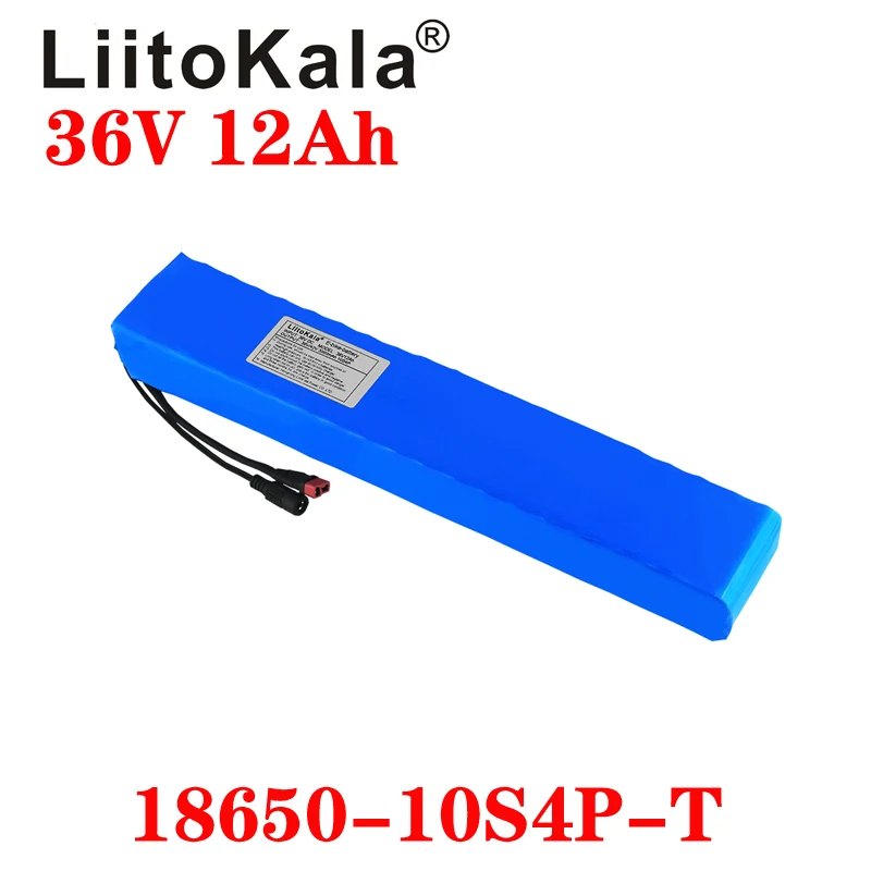 Potência e Capacidade Bateria de Lítio Elétrica da Motocicleta Scooter com Bms Liitokala Alta 42v 18650 Bicicleta 2a 36v 12ah 10s4p - Image 6