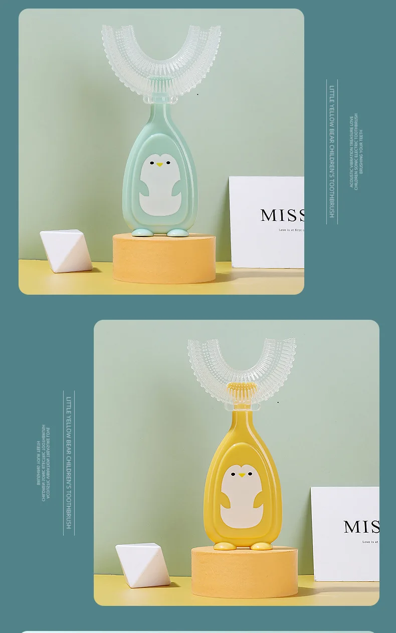 Children's Toothbrush Baby U-shaped Toothbrush Soft Silicone Teethers Newborn Brush Kids Teeth Oral Care Cleaning Health