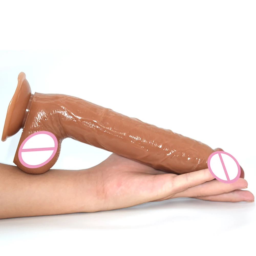 28*4.4cm Long Dildos Sex Products Black Dildo For Women Imitator Huge Penis Toy For Women Strong Suction Cup Dick Sex Adult Toys
