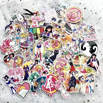 

75 Pcs/Set Sailor Moon Classic Japanese Anime Sticker For Bike Laptop Book Wall Motorcycle Skateboard Guitar