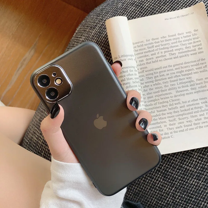 Черный GlamPhone чехол сплошной цвет границы чехол для телефона для iPhone11Pro/Max X XS Max XR Мягкий силиконовый чехол для iPhone11 7 8 6 6s Plus чехол - Цвет: Черный
