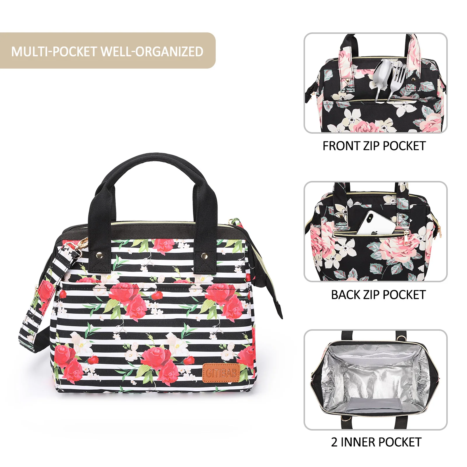 Mochila Termica Porta Alimentos Neveras Portatil Para Almuerzo Picnic Accessories Bag Basket Pique Nique Pochette Isotherme Sac