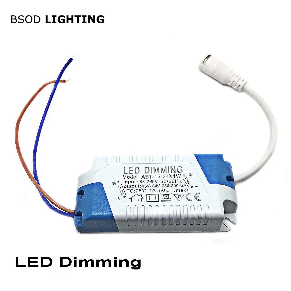 Светодиодный драйвер BOSD (15 24)W трансформатор адаптер питания AC85 286V к DC 45 84V 280 300ma