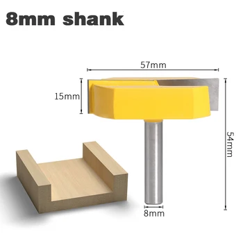 

1pc Milling Cutter Router Bit 57mm Long Carbide 8mm Shank Mill Woodworking Trimming Engraving Carving Cutting Tools with box B4