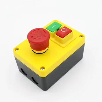 

KJD17 D-2 Mill Drill Lathe Plastic Insulation Overload Protection Push Switch Emergency Button Stop Start Easy Install Workshop