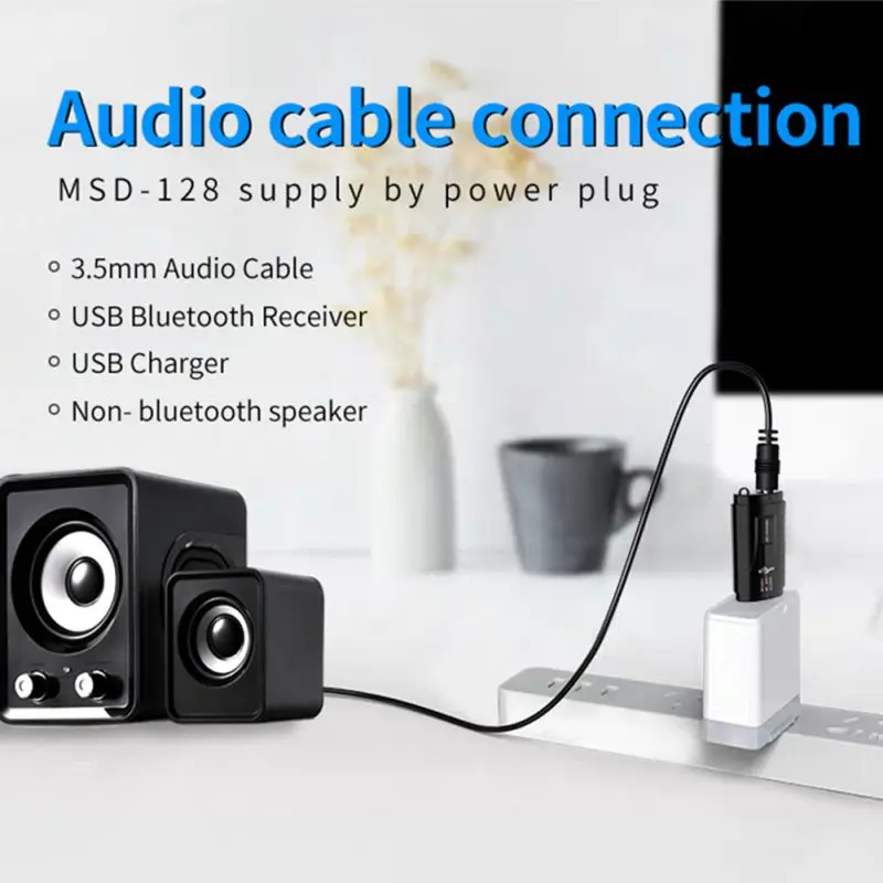 USB автомобильный Bluetooth 5,0 приемник аудио fm-передатчик беспроводной AUX порт адаптер очень совместимый
