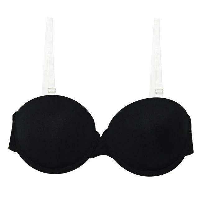 YBCG Solid Black Women Bra Padded Push Up Underwire Brassiere