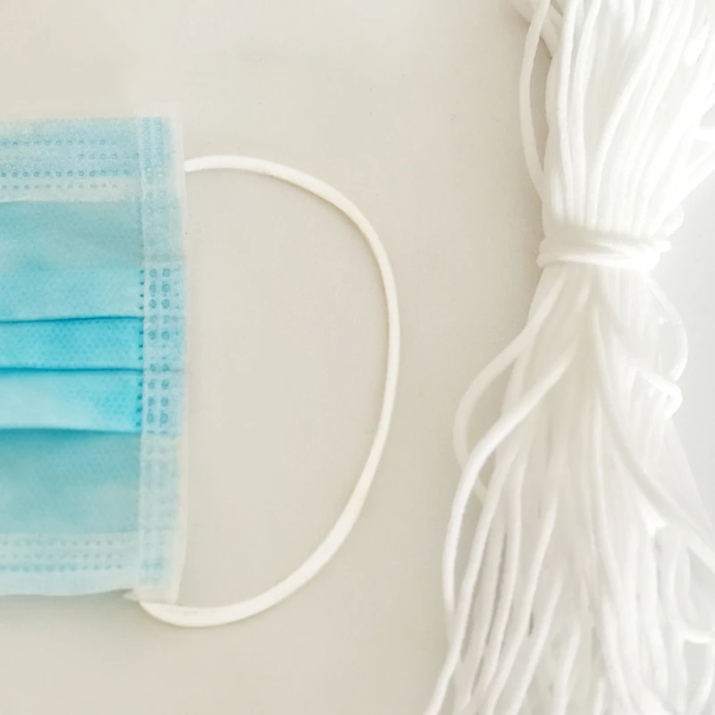 

Seam DIY Clothing Craft Accessories Mouth Mask Elastic Band for Masks Rope Rubber Bands String Ear Cord Sewing Strap Round Flat