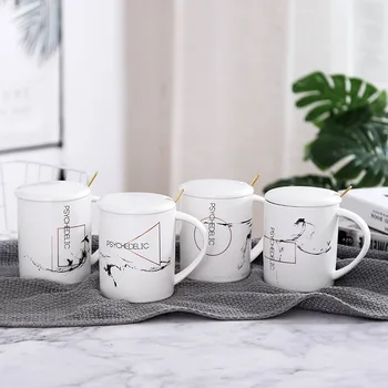

Nordic style ins geometric simple ceramic cup creative art Mug business office coffee cup tea cup