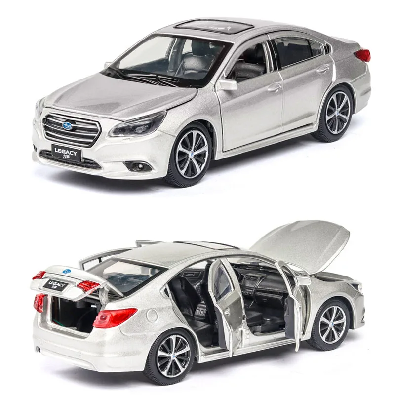 1:32 Subaru Legacy модель автомобиля литая игрушка модель автомобиля звук и светильник детская игрушка коллекционные вещи