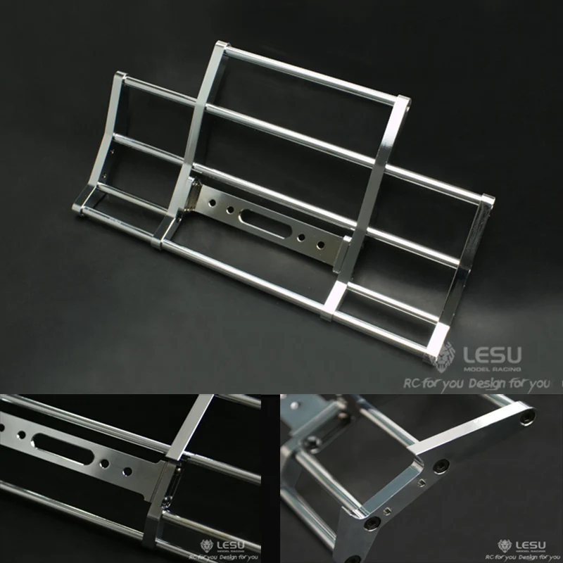 Metal LESU Front Bumper for 1/14 TAMIYA King Hauler Globe Liner Grand Hauler RC Tractor Truck Model Car
