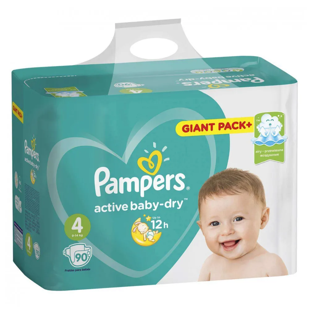 Подгузники Pampers Active Baby 4(9-14 кг) 90 шт