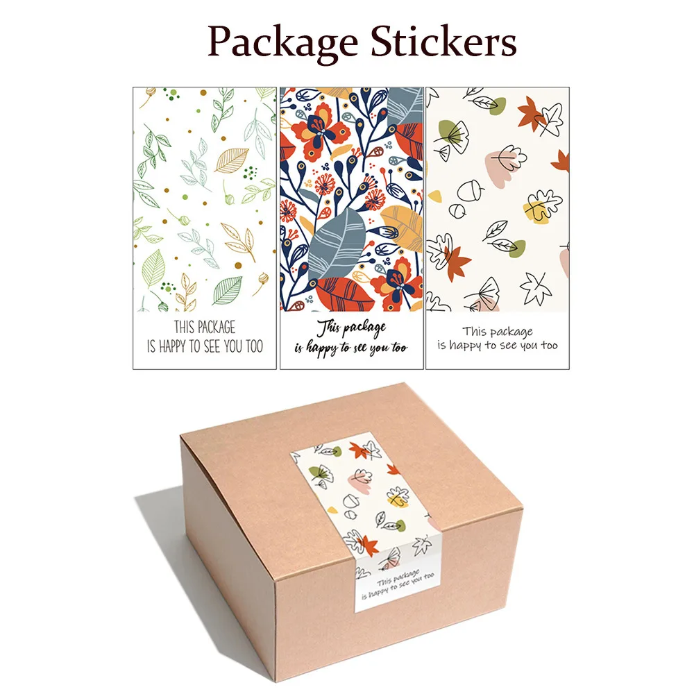 

10-50Pcs This Package Is Happy To See You Too Stickers Seal Labels Thank You Sticker For Small Business Handmade Commodity Decor