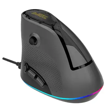 

AJ307 USB Wired Mice 4800DPI Vertical Mouse Gaming Mouse RGB Backlit Ergonomic Programmable Computer For PC