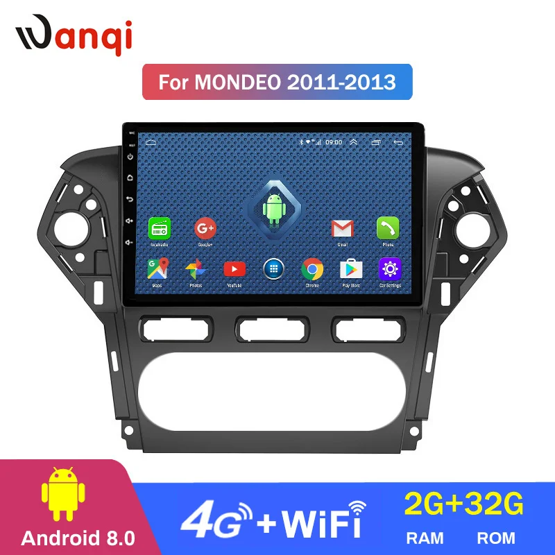 

Android 2G+32G 10.1inch 4G car cd radio Multimedia system player for Ford MONDEO 2007 2008-2013 vehicle gps navigation display