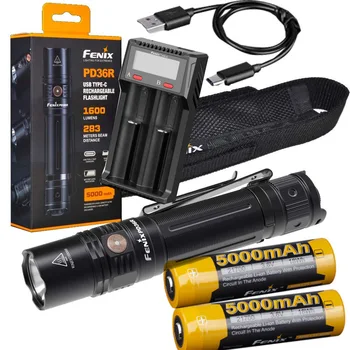 

Fenix PD36R 1600 Lumen USB rechargeable CREE LED tactical Flashlight with Battery