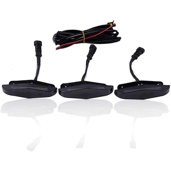 

3Pcs Led Grille Running Lamps, Front Bumper Hood Grille Led Light for TOYOTA 4Runner 2014-2019 Front Bumper Grille Black