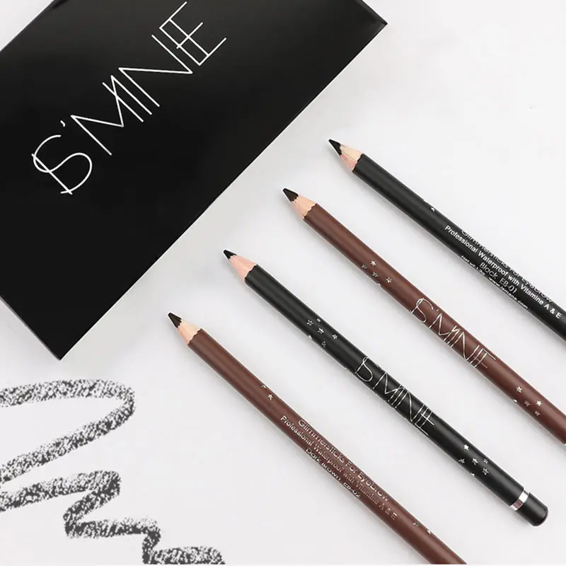 

Eyebrow Pencil Double Color Durable Waterproof and Durable Round Type with Brush Wax Refill ZG88