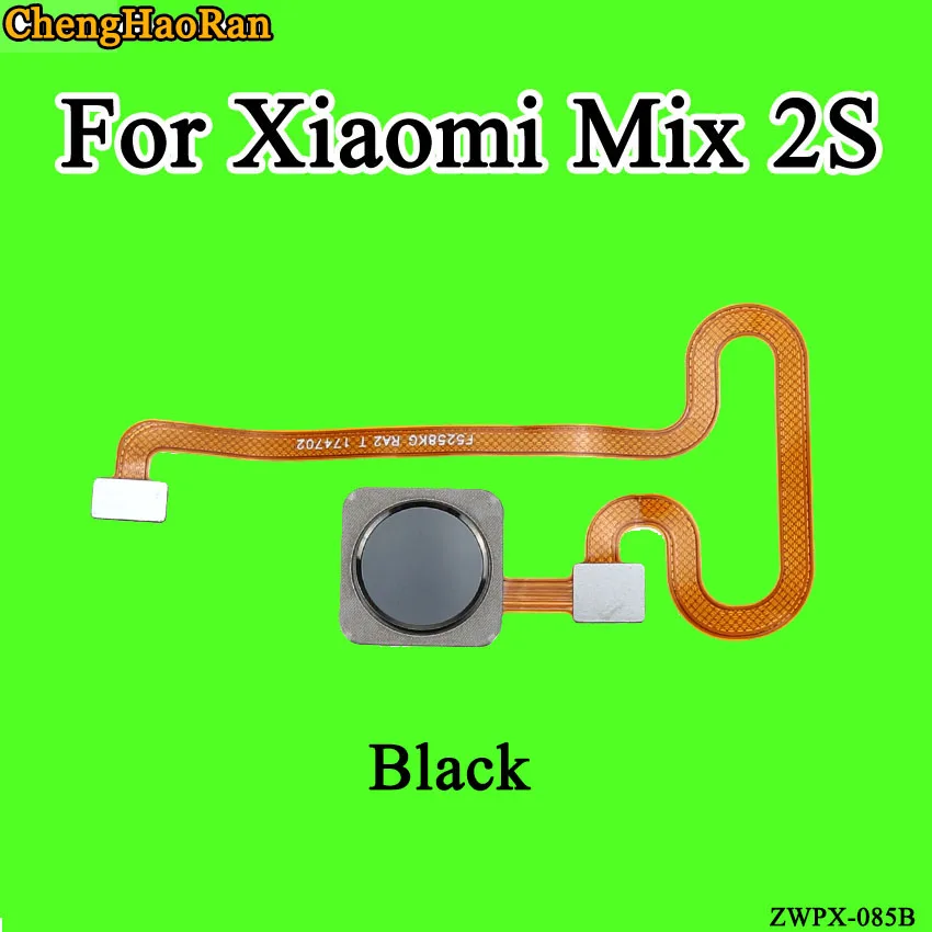 ChengHaoRan 1 шт. для Xiaomi mi Mix 2S mi x2s сканер отпечатков пальцев лента датчик идентификации Главная Кнопка шлейф Замена - Цвет: Black