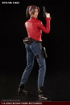 

In Stock X-TOYS 1/6 Scale X-021 Red Jacket Clothes Boots Accessories for 12" Female Medium Bust PH Body